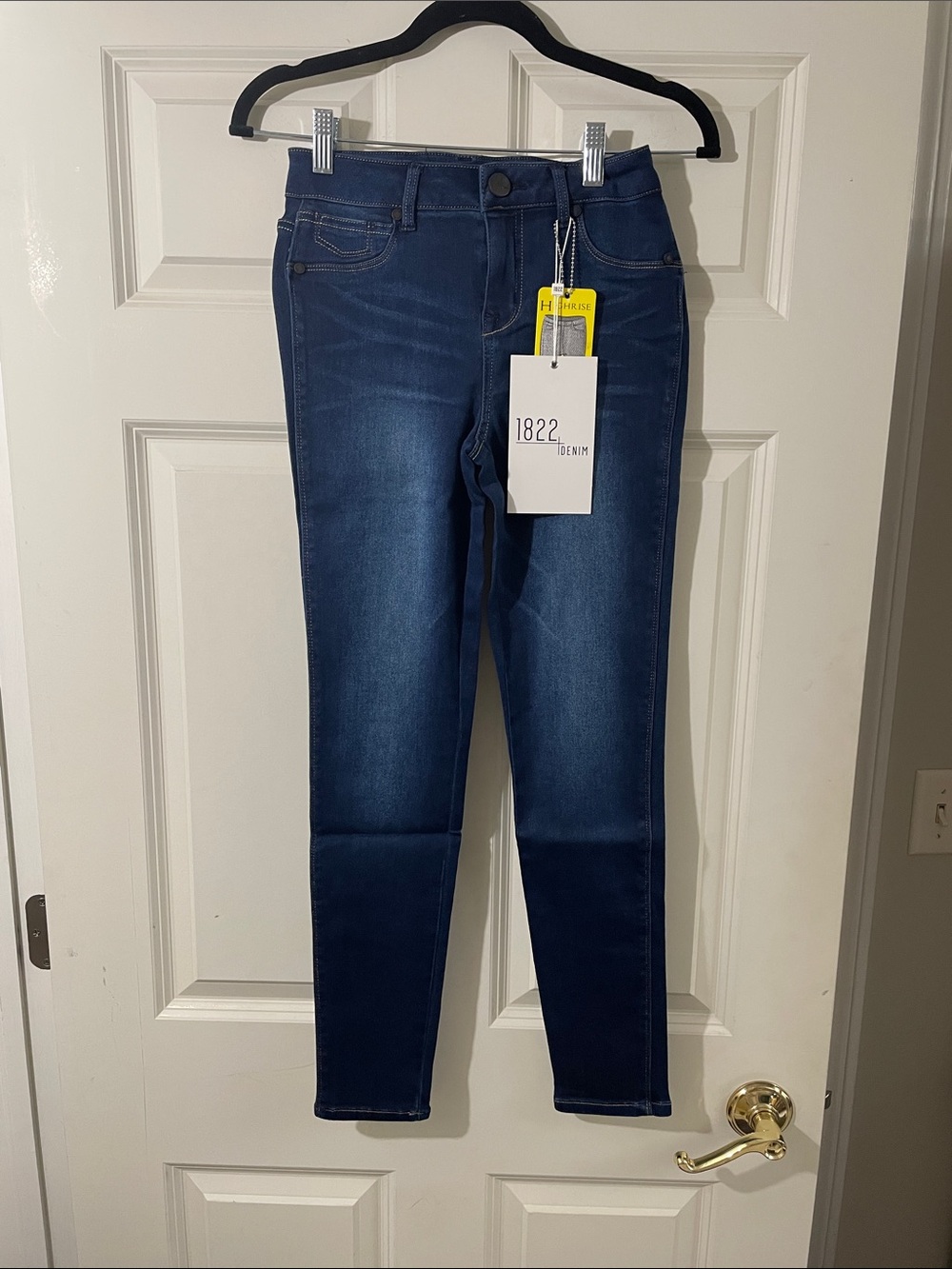 1822 Butter Denim Women's Dark Indigo High-Rise Skinny Jeans -Better Butter